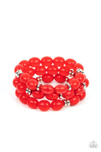 Load image into Gallery viewer, Paparazzi's Coastal Coastin - Red bracelet
