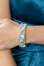 Load image into Gallery viewer, Paparazzi's Full Body Chills - White bracelet (Life of the Party)
