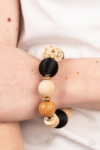 Load image into Gallery viewer, Paparazzi's Happily Homespun - Black Wood bracelet

