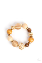 Load image into Gallery viewer, Paparazzi's Happily Homespun - Brown Wood bracelet
