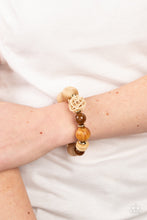 Load image into Gallery viewer, Paparazzi's Happily Homespun - Brown Wood bracelet
