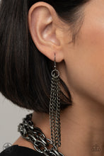 Load image into Gallery viewer, Paparazzi's SCARFed For Attention - Gunmetal necklace (Blockbusters)

