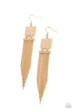 Load image into Gallery viewer, Paparazzi's Dramatically Deco Gold earrings (Life of the Party)
