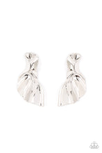 Load image into Gallery viewer, Paptarazzi's METAL-Physical Mood - Silver post earrings
