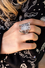 Load image into Gallery viewer, Paparazzi's Starry Serenity - White ring (Life of the Party)
