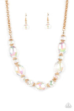 Load image into Gallery viewer, Paparazzi's Prismatic Magic - Gold Iridescent necklace
