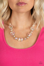 Load image into Gallery viewer, Paparazzi's Prismatic Magic - Gold Iridescent necklace
