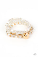 Load image into Gallery viewer, Paparazzi's Pearly Professional - Gold Pearl bracelet
