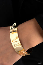 Load image into Gallery viewer, Paparazzi's Magical Mariposas - Gold bracelet
