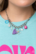 Load image into Gallery viewer, Paparazzi's Living in CHARM-ony - Purple necklace
