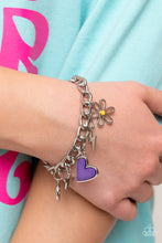 Load image into Gallery viewer, Paparazzi's Turn Up the CHARM - Purple bracelet
