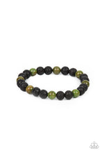 Load image into Gallery viewer, Paparazzi's Molten Mogul - Green Urban Men bracelet
