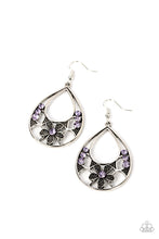 Load image into Gallery viewer, Paparazzi's Meadow Marvel - Purple hoop earrings
