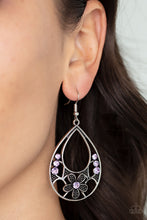 Load image into Gallery viewer, Paparazzi's Meadow Marvel - Purple hoop earrings
