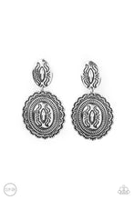 Load image into Gallery viewer, Paparazzi's Ageless Artifact - Silver Clip-On earrings
