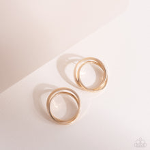 Load image into Gallery viewer, Paparazzi's Always in the Loop - Gold post earrings
