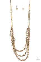 Load image into Gallery viewer, Paparazzi's Beaded Beacon - Brass necklace (Fashion Fix)

