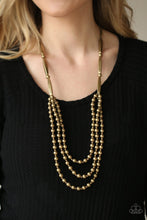 Load image into Gallery viewer, Paparazzi's Beaded Beacon - Brass necklace (Fashion Fix)
