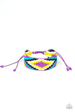 Load image into Gallery viewer, Paparazzi's Beautifully Badlands - Purple Seed Bead bracelet
