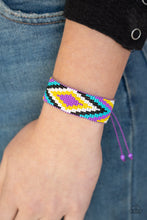 Load image into Gallery viewer, Paparazzi's Beautifully Badlands - Purple Seed Bead bracelet
