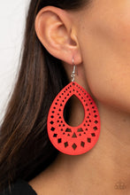 Load image into Gallery viewer, Paparazzi's Belize Beauty - Red Wood earrings
