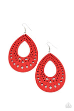 Load image into Gallery viewer, Paparazzi's Belize Beauty - Red Wood earrings
