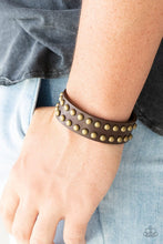Load image into Gallery viewer, Paparazzi's Biker Bold - Brown Urban Men bracelet
