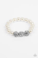 Load image into Gallery viewer, Paparazzi's Breathtaking Ball - White Pearl bracelet
