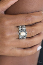 Load image into Gallery viewer, Paparazzi's Butterfly Belle - White ring
