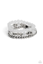 Load image into Gallery viewer, Paparazzi's CUBE Your Enthusiasm - White bracelet
