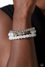 Load image into Gallery viewer, Paparazzi's CUBE Your Enthusiasm - White bracelet
