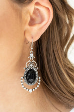 Load image into Gallery viewer, Paparazzi's Cameo and Juliet - Black earrings
