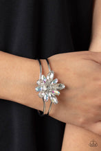 Load image into Gallery viewer, Paparazzi's Chic Corsage - White Iridescent bracelet
