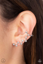 Load image into Gallery viewer, Paparazzi's Clamoring Constellations - White earrings (ear crawlers)
