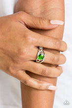 Load image into Gallery viewer, Paparazzi's Couldn't Care FLAWLESS - Green ring
