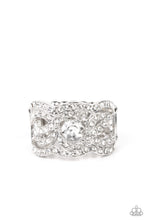 Load image into Gallery viewer, Paparazzi's Doting On Dazzle - White ring (Life of the Party)
