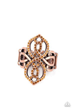 Load image into Gallery viewer, Paparazzi's Duchess Drama - Copper ring
