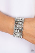 Load image into Gallery viewer, Paparazzi's Dynamically Diverse - White bracelet
