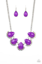 Load image into Gallery viewer, Paparazzi's Ethereal Exaggerations - Purple &amp; Iridescent necklace
