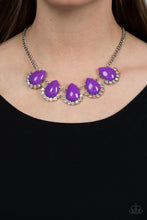 Load image into Gallery viewer, Paparazzi's Ethereal Exaggerations - Purple &amp; Iridescent necklace
