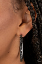 Load image into Gallery viewer, Paparazzi's Flash Freeze - Silver hoop earrings
