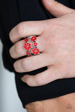 Load image into Gallery viewer, Paparazzi's Floral Crowns - Red ring
