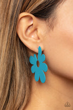 Load image into Gallery viewer, Paparazzi's Flower Power Fantasy - Blue post earrings
