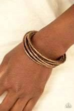 Load image into Gallery viewer, Paparazzi's GLITTER-tastic - Brown Urban bracelet
