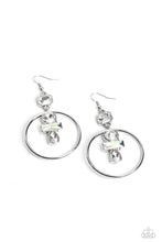 Load image into Gallery viewer, Paparazzi's Geometric Glam - White earrings
