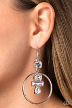 Load image into Gallery viewer, Paparazzi's Geometric Glam - White earrings
