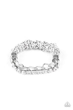 Load image into Gallery viewer, Paparazzi's Glamour Grid - White bracelet
