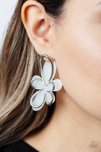 Load image into Gallery viewer, Paparazzi's Glimmering Gardens - White post earrings
