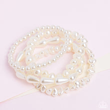 Load image into Gallery viewer, Paparazzi's Gossip PEARL - White Pearl bracelet
