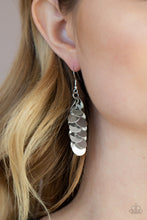 Load image into Gallery viewer, Paparazzi's Hear Me Shimmer - Silver earrings
